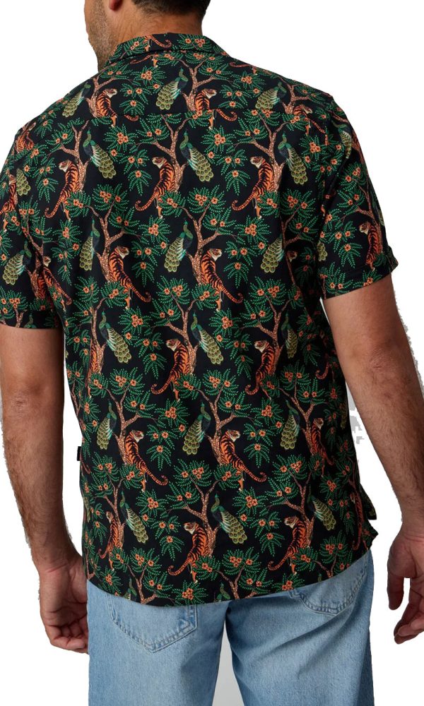 Printed Tiger Resort Shirt on Sale