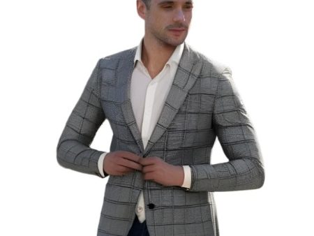 Coppley Light Grey Blue Check Sport Coat Online Sale