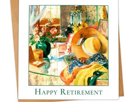 Happy Retirement Artistic Card, Personalised or Blank Online Sale