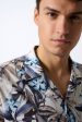 Beige Tropical Print SS Lido Shirt Online