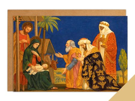 10 Pack Nativity Christmas Cards, Henry Siddons Mowbray The Magi, Personalised or Blank Sale