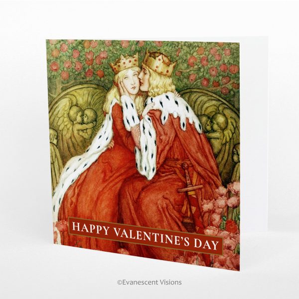 Romantic Couple Valentine s Card, Personalised or Blank For Discount