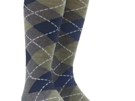 Argyle Sage Green Dress Socks Sale