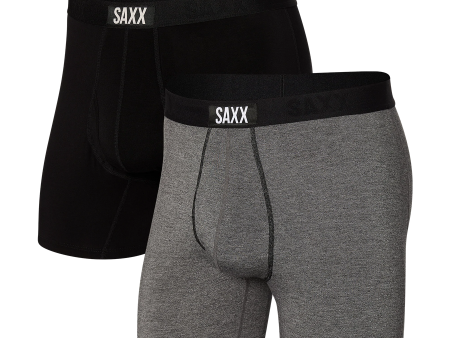 Black & Grey 2-Pack Supersoft Ultra Boxer Brief Online Sale