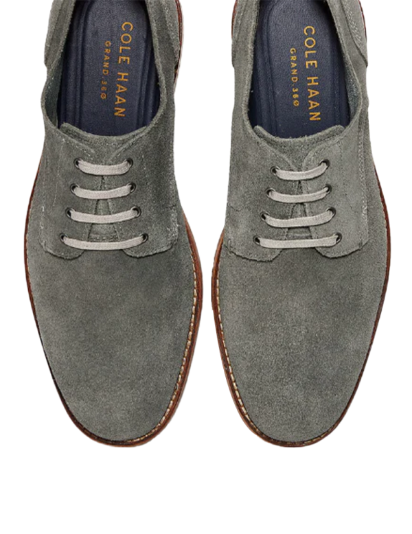 Feathercraft Grand Blucher Oxford in Magnet Suede Sale