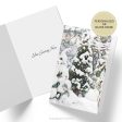 Juniper Tree in Snow Winter Holiday or Christmas Card, Personalised or Blank Fashion