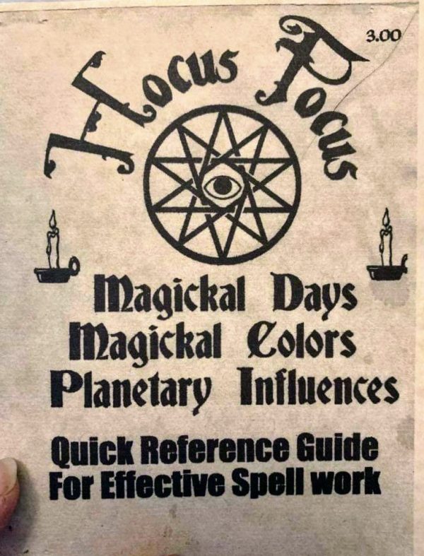 Hocus Pocus Quick Reference Guide Online