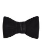 Formal Pre Tied Bow Tie in Black Velour Online Hot Sale